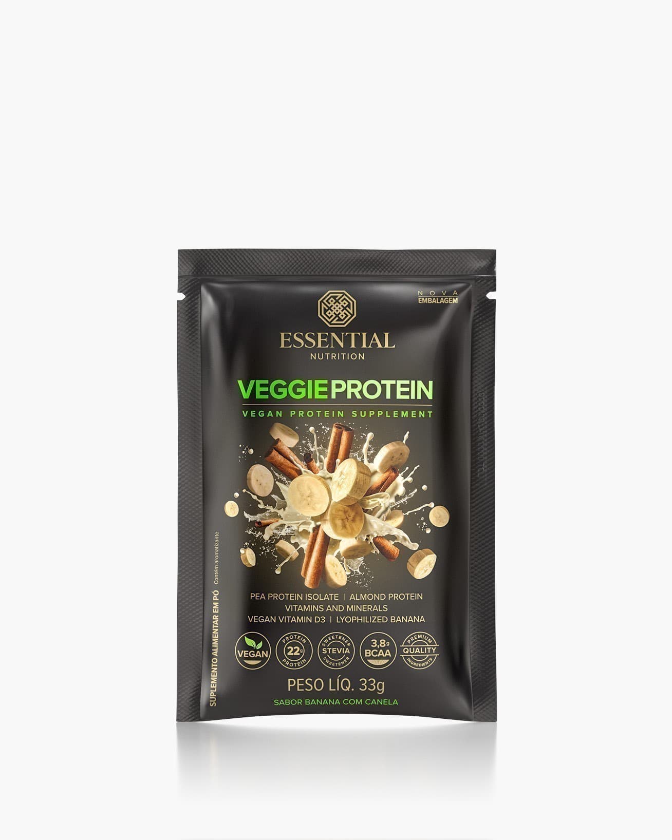 Veggie Protein Banana com canela